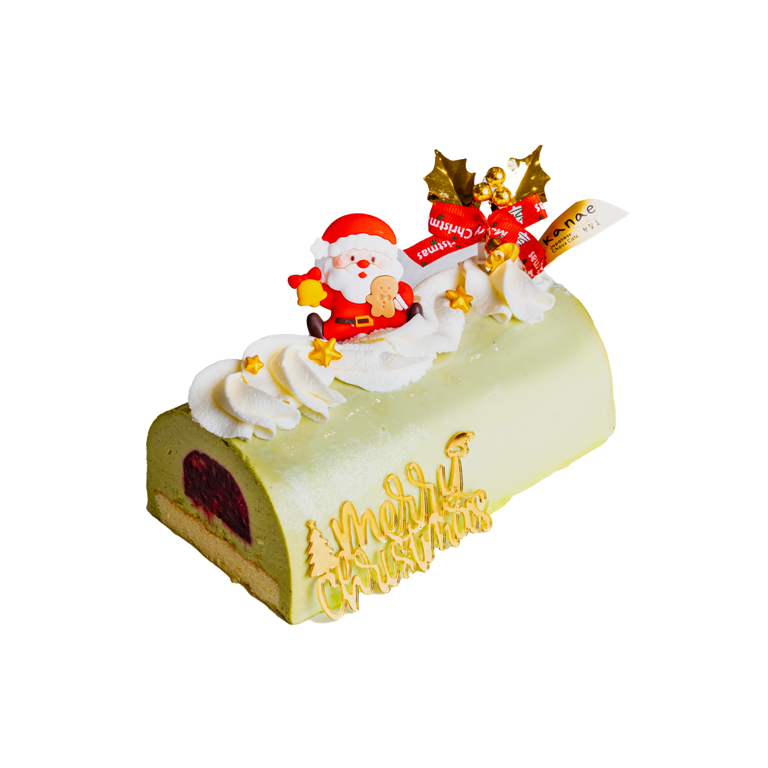Kanae Cafe Pistachio Raspberry Log